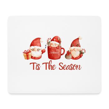 C’est la saison. Joyeux Noël. Cadeau de Noël - Tapis de souris (format paysage) - blanc - Devant