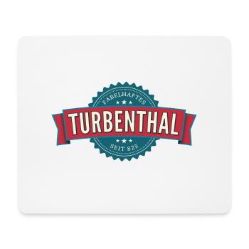 Fabelhaftes Turbenthal für dunklen Hintergrund - Mousepad (Querformat) - Weiß - Vorne