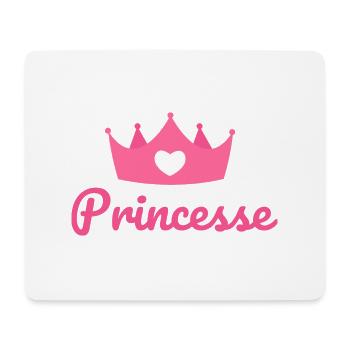 Princesse - Tapis de souris (format paysage) - blanc - Devant