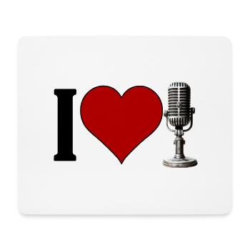 I ♥️ MUSIC | I Love Singing - Mouse Pad (horizontal) - white - Front