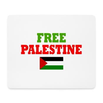 Free palestine - Tapis de souris (format paysage) - blanc - Devant