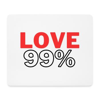 Love99% - Mouse Pad (horizontal) - white - Front