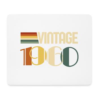 Vintage Geburtstagsgeschenk aus den 1960er Jahren - Mousepad (Querformat) - Weiß - Vorne