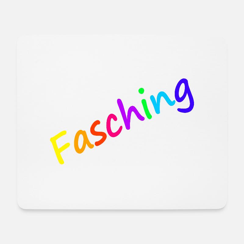Fasching - Mousepad (Querformat) - Weiß