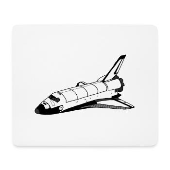 Navette spatiale - Tapis de souris (format paysage) - blanc - Devant