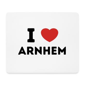 J’aime Arnhem Pays-Bas - Tapis de souris (format paysage) - blanc - Devant