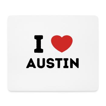 Ich liebe Austin, Vereinigte Staaten - Mousepad (Querformat) - Weiß - Vorne