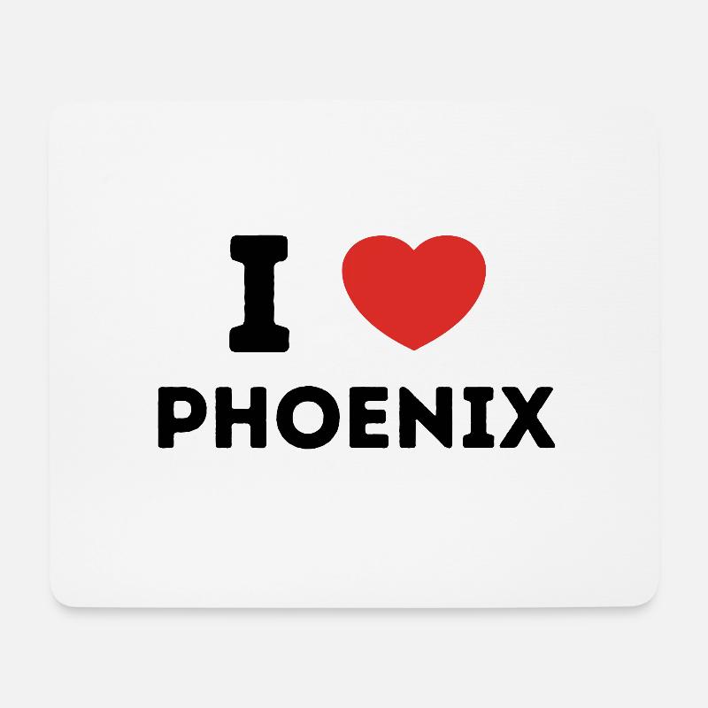 Ich liebe Phoenix, Vereinigte Staaten - Mousepad (Querformat) - Weiß