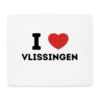 J’aime Vlissingen Pays-Bas - Tapis de souris (format paysage) - blanc - Devant