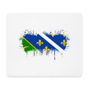 Bosnia herzegovina europe bosnia and flag mostar - Mouse Pad (horizontal) - white - Front