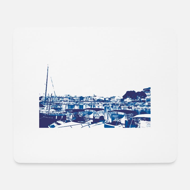 sol.point_wata.cala_ratjada.puerto_2008 - Mousepad (Querformat) - Weiß