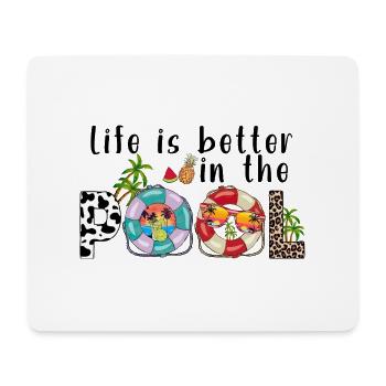 summer lake nature flora art pool sea beach love - Mouse Pad (horizontal) - white - Front