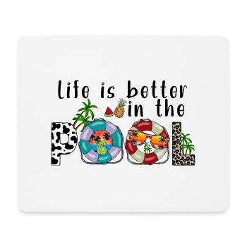 summer lake nature flora art pool sea beach love - Mouse Pad (horizontal) - white - Front