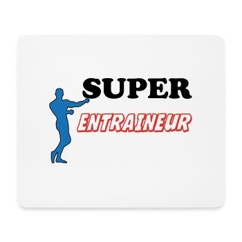 SUPER TRAINER - Mouse Pad (horizontal) - white - Front