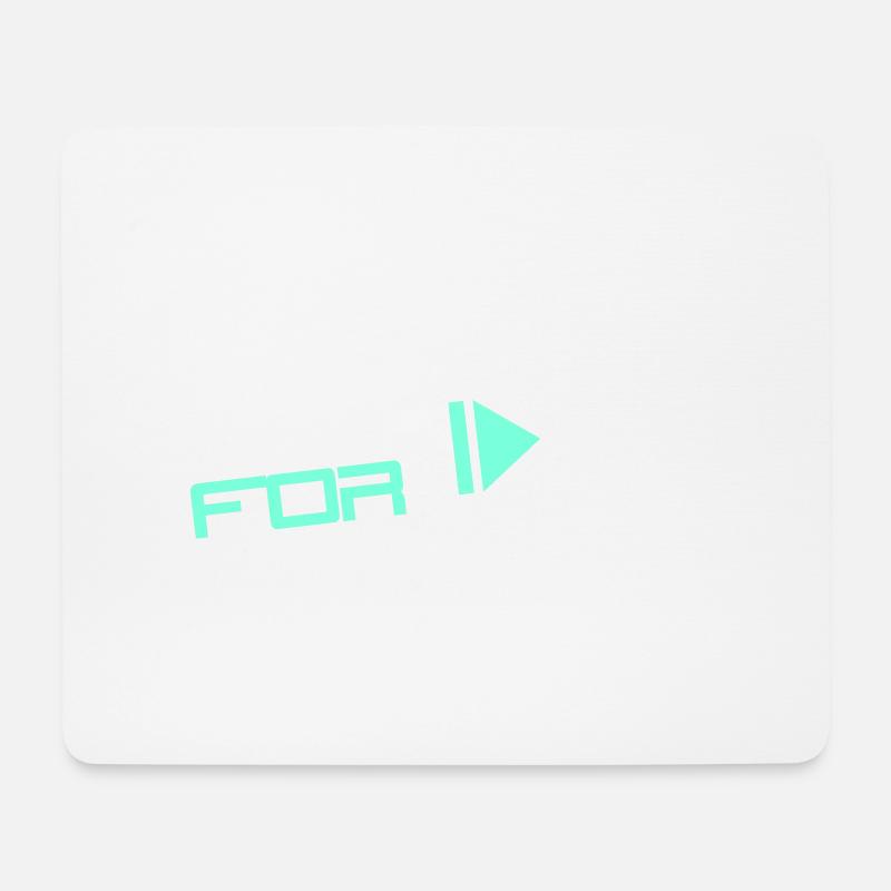 Live for Music Lautsprecher Spruch Leben für Musik - Mousepad (Querformat) - Weiß
