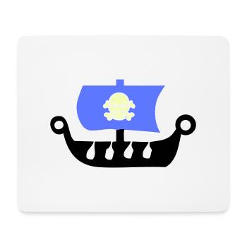 pirate ship - Mouse Pad (horizontal) - white - Front