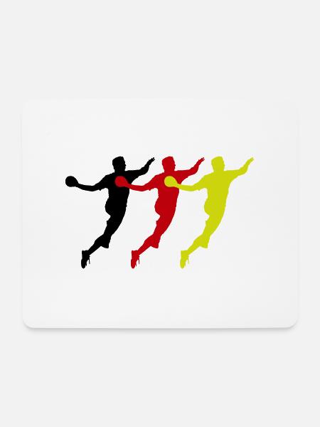 handballer deutschland - Mousepad (Querformat) - Weiß