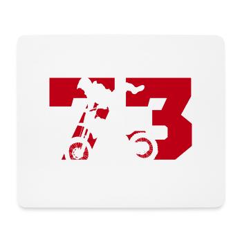 Moto 73 Biker - Mousepad (Querformat) - Weiß - Vorne