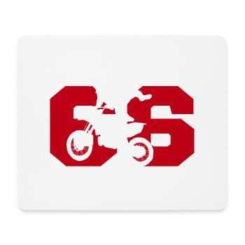 Moto 66 Biker - Mousepad (Querformat) - Weiß - Vorne