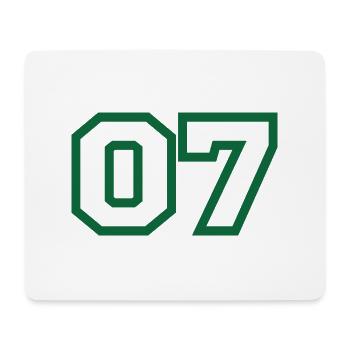 Nummer 7 Green Sport - Mousepad (Querformat) - Weiß - Vorne