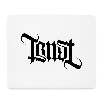 TRUST AMBIGRAM gothic - Mousepad (Querformat) - Weiß - Vorne