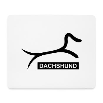 Sporty Dachshund - Mouse Pad (horizontal) - white - Front