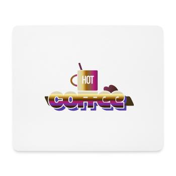 Heißer Kaffee - Mousepad (Querformat) - Weiß - Vorne