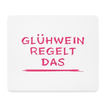 Eisbader winterbaden Glühwein Weihnachtsfeier - Mousepad (Querformat) - Weiß - Vorne