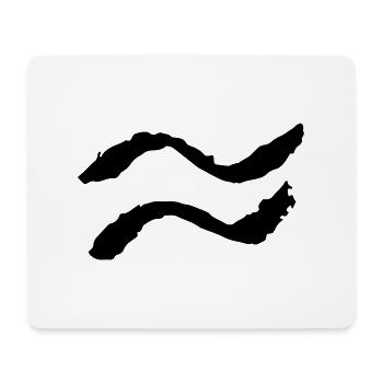 welle - Mousepad (Querformat) - Weiß - Vorne