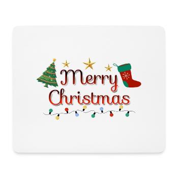 Merry Christmas tree - Mouse Pad (horizontal) - white - Front