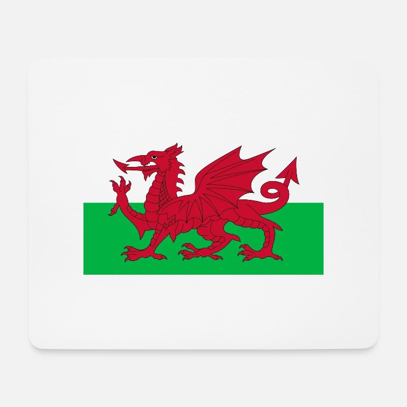 Wales - Mousepad (Querformat) - Weiß