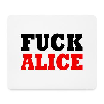 Fuck afd - fuck alice - Mousepad (Querformat) - Weiß - Vorne