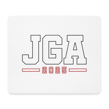 JGA 2025 Kontur Junggesellenabschied - Mousepad (Querformat) - Weiß - Vorne