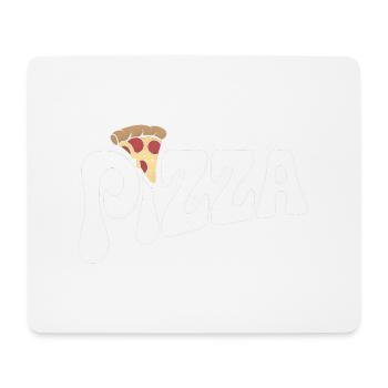 Pizza - Fast Food Lover Design - Mouse Pad (horizontal) - white - Front