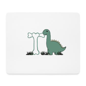 Buchstabe T - Mousepad (Querformat) - Weiß - Vorne