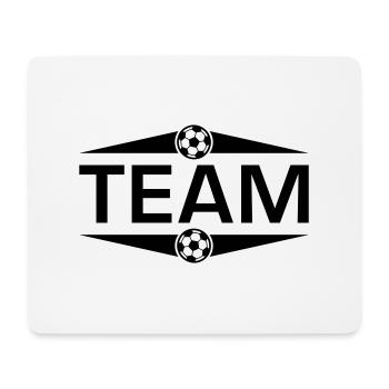 Fussball Team - Mousepad (Querformat) - Weiß - Vorne