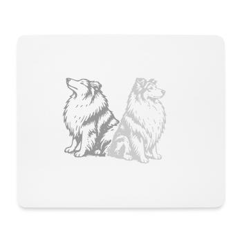 Treibball (3 Farben) - Mousepad (Querformat) - Weiß - Vorne