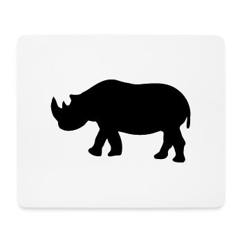 Rhino - Mouse Pad (horizontal) - white - Front