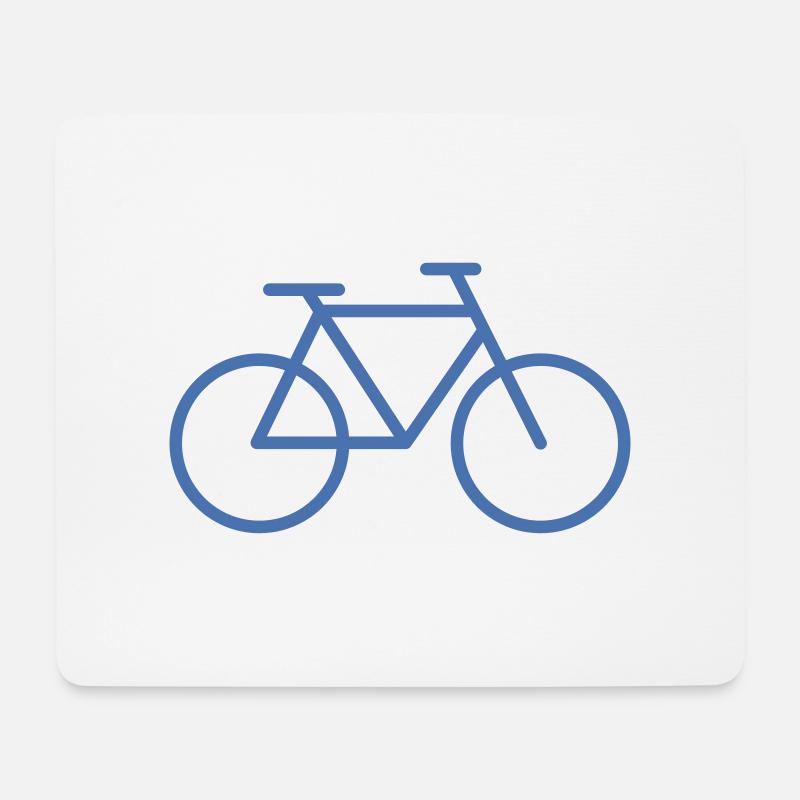 Fahrrad - Mousepad (Querformat) - Weiß
