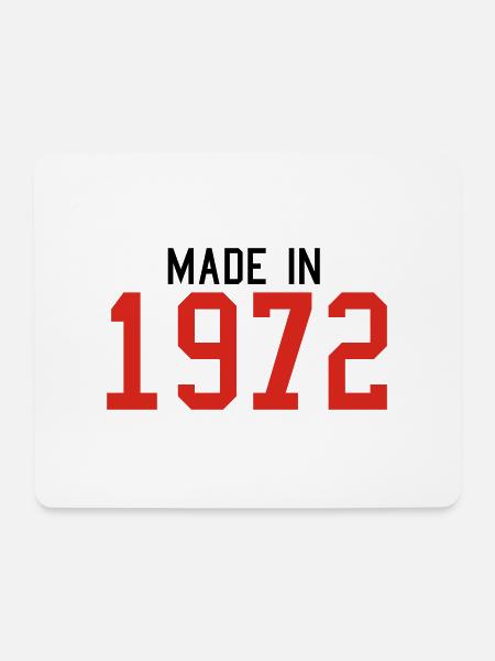 1972 - Mousepad (Querformat) - Weiß