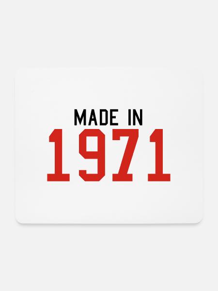 1971 - Mousepad (Querformat) - Weiß
