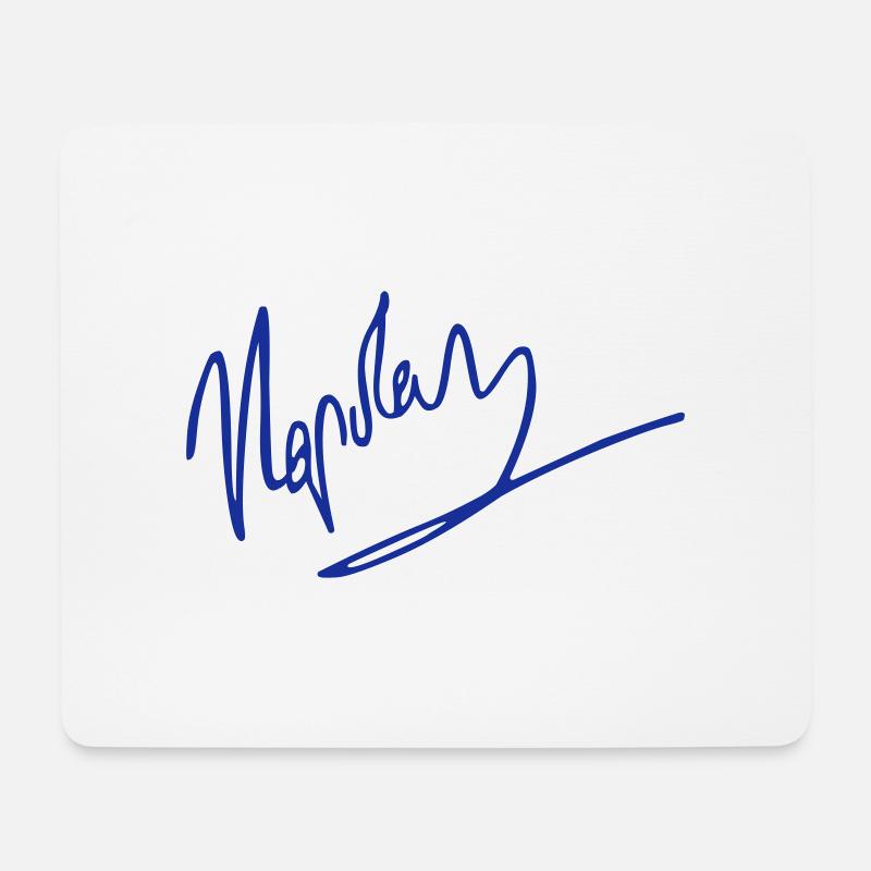 napoleon signature - Mousepad (Querformat) - Weiß