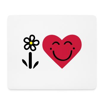 ICH LIEBE SMILE 3 - Mousepad (Querformat) - Weiß - Vorne