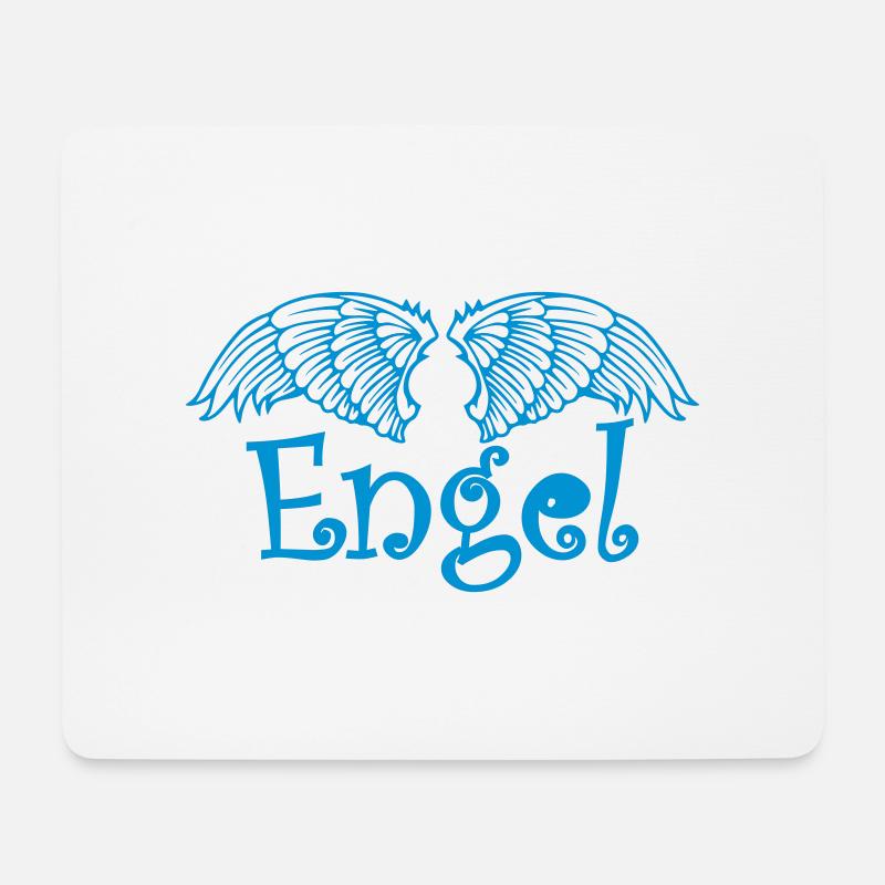 Engel flügel - Mousepad (Querformat) - Weiß