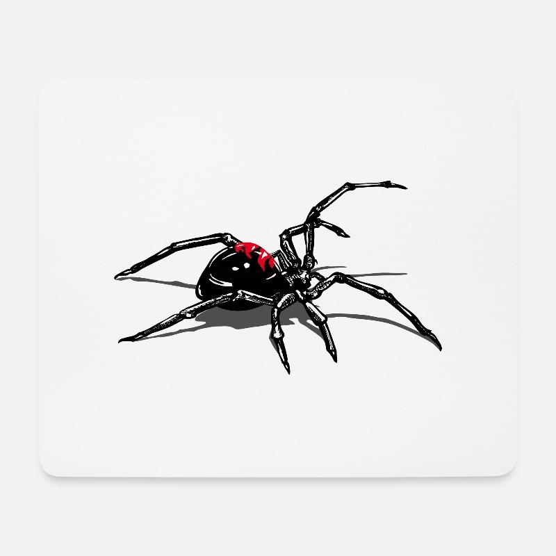 Spinnen - Mousepad (Querformat) - Weiß