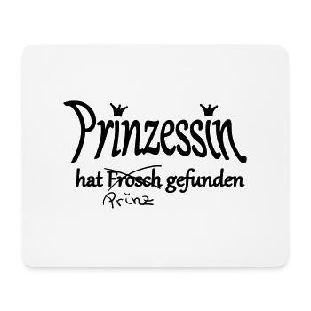 Prinzessin - Frosch - Mousepad (Querformat) - Weiß - Vorne