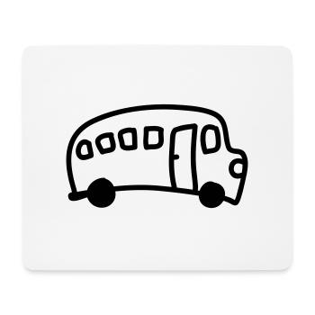 Bus - Line - Mousepad (Querformat) - Weiß - Vorne