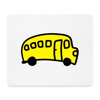 Bus - Mousepad (Querformat) - Weiß - Vorne