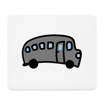 Bus 3 - Mousepad (Querformat) - Weiß - Vorne
