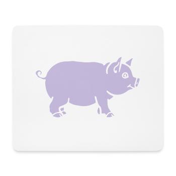pig - Mouse Pad (horizontal) - white - Front